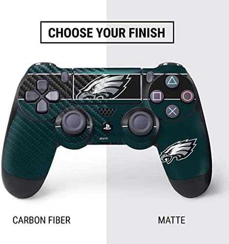 Skinit Decal Gaming Skin Compatible with PS4 Slim Bundle - Officially Licensed NFL Philadelphia Eagles Zone Block Design