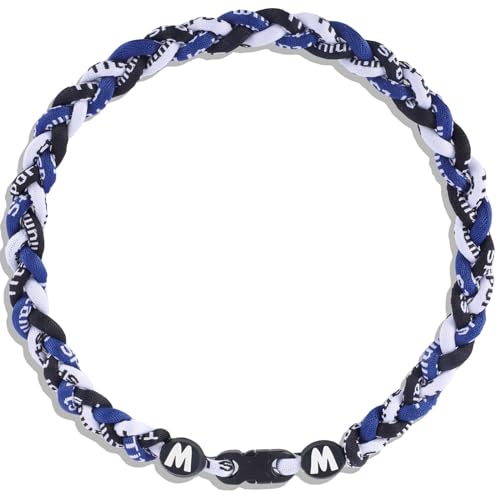 Image of Willtok Premium 18inch Baseball Necklace w /Nylon Tri-Braided Rope Tornado Design
