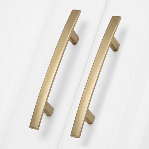 homdiy 20 Pack Champagne Bronze Cabinet Pulls, Zinc Alloy, 3-3/4 Inch CC