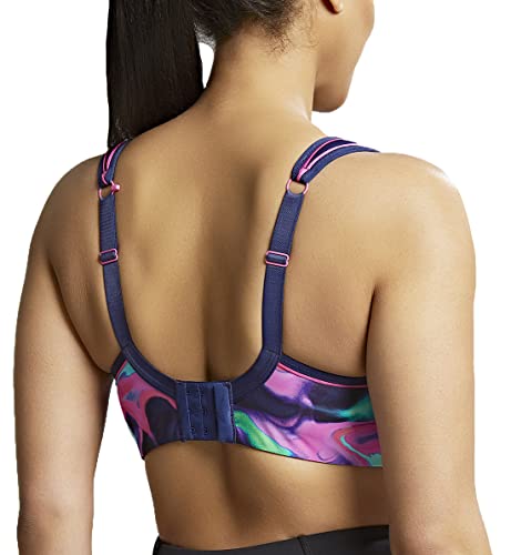 Image of Panache Women's Full-Busted Underwire Sports Bra, 5021, Cyber Swirl, 28F