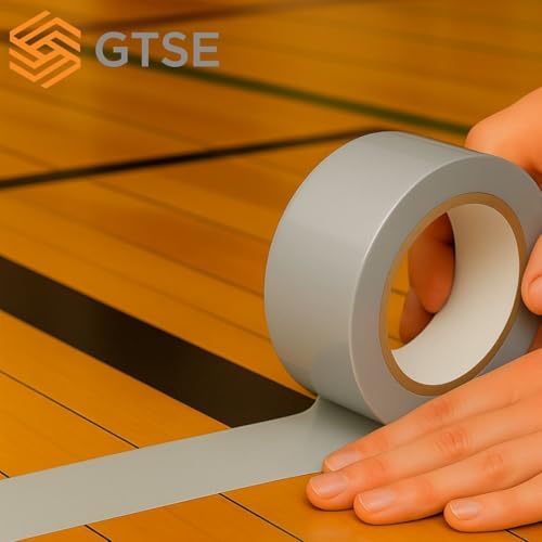 Image of GTSE - Gray Vinyl PVC Floor Tape 2 inch x 108ft Safety Marking Tape | Safety Marking Tape for Gyms, Warehouses & Dance Floors - Durable Vinyl, High Visibility