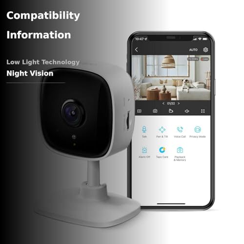 TP-Link Tapo 2K Indoor Security Camera Tapo C110 の商品画像 2