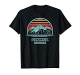 Olympic National Park Retro Hiking Vintage 80s Style T-Shirt
