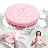 Squishy Toys, 1 Pcs Squishys Kawaii Juguetes Galletas de Harina Grandes, Squeezy, Juguete Squishies para Apretar, Bolsas Fiesta Rellenos para Cumpleaños para Adultos-XXL