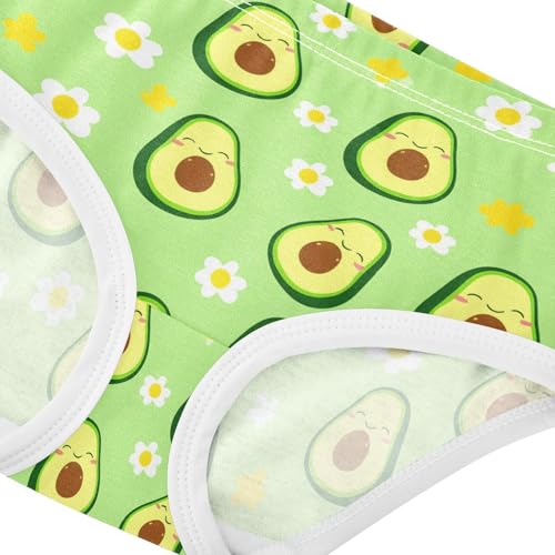 Girls' Underwear Avocado Flowers Floral Toddle Brief Panties 2-8 Years 203007194