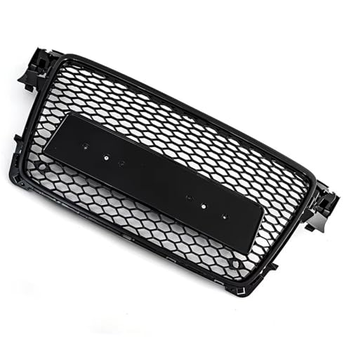 Grille capot de rechange pour pare chocs avant A4 B8 calandre cassée noire - 3