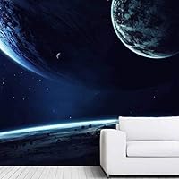 Wall Mural The Beautiful Space World Removable Self-Adhesive Wallpaper Wall Decoration for Bedroom Living Room - 66x96 inches