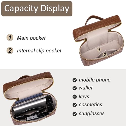 Image of Trendy Shoulder Bags for Women Mini L19 Square Box Satchel Bag Cute PU Leather Crossbody Purse with Adjustable Strap