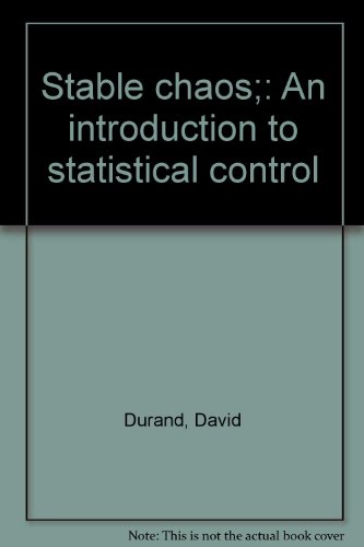 Stable chaos;: An introduction to statistical c... B0006CC9YM Book Cover