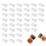 Cajas De Snack Con | 40 Piezas De Almacenamiento Portátil | Contenedores De Preparación De Snacks | Para Condimentos Para Llevar Restaurantes Casa Viaje Interior Y Exterior