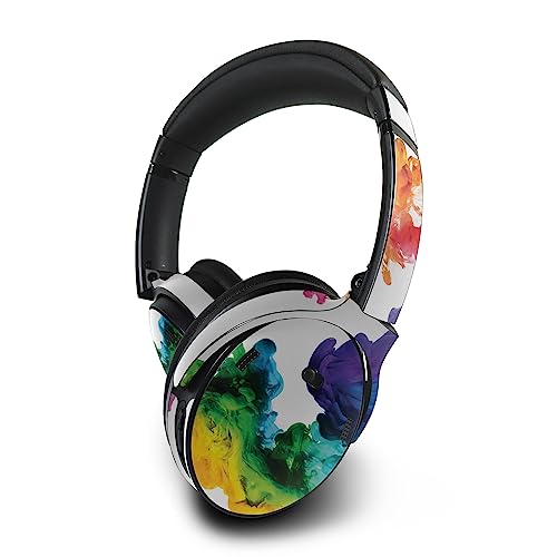 Image of MightySkins Skin Compatible with Bose QuietComfort 45 Headphones - Aqua Paint | Protective, Durable, and Unique Vinyl Decal wrap Cover | Easy to Apply, Remove, and Change Styles | Made in The USA