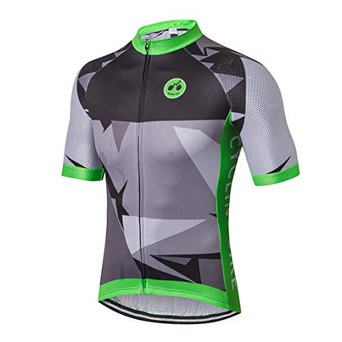 Cycling Jersey Men Bike Jersey Road Cycle Tops Summer Mountain MTB Bicycle Clothing Short Sleeve T-Shirts Sports Racing Blouse Riding wear Breathable Size L