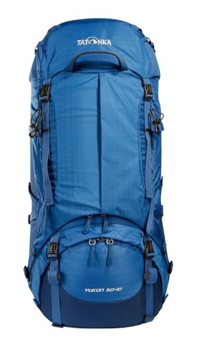 Tatonka Yukon 50+10 - Trekkingrucksack mit Frontzugriff, verstellbarem Rückensystem, extra Bodenfach, Regenhülle und 60 Liter Volumen