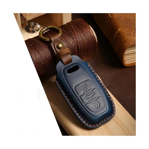 Étui de clé Audi bleu protection porte-clés A4 B9 A6 C8 A7 4K A8 D5 TT Q5 SQ8