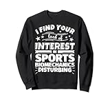 Sport-Biomechaniker, lustiger Mangel an Interesse Sweatshirt