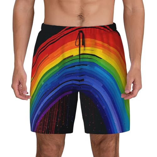 Short de bain pour homme Rainbow aux finitions soignées de qualité