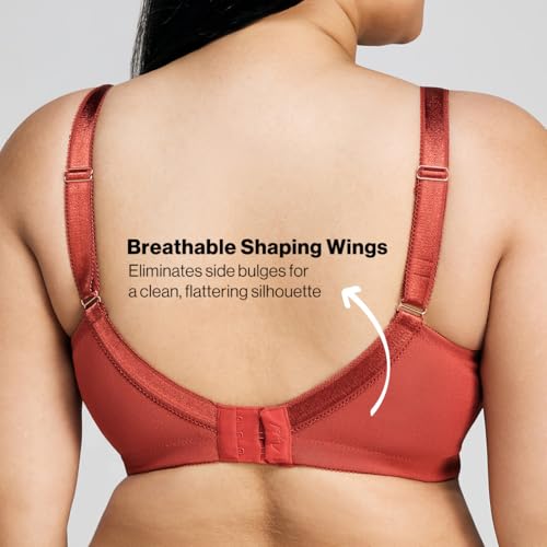 Image of NYKD by Nykaa Ultimate Shape and Support No Bulge Bra | Full Coverage | Back Closure | Non-Padded | Wireless Comfort: Elevate Your Style with Lace-NYB033