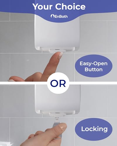 Enbath CAF-LCD-WHITE Programmable Commercial Air Freshener For Businesses Or Home, White Lcd Automatic Bathroom Air Freshener Spray Dispenser- Schedule thumb #5