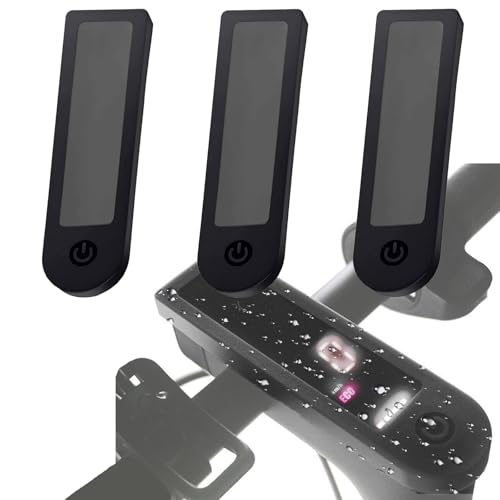 3 Regenabdeckung für Display, Scooter Dashboard, Universal wasserdichte Silikon-Schutzhülle, Led Anzeige Transparente Abdeckung des Displays
