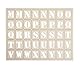 Rayher Holz Ersatz-Buchstaben für Letterboard, natur, 3x2,4cm, 120 Stück, Großbuchstaben, Deko Buchstaben aus Holz, FSC 100%, 62860505