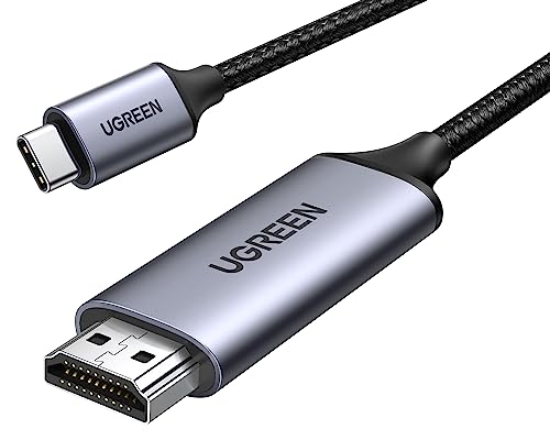 UGREEN USB C to HDMI Cable (4K@60Hz) 6.6FT, Type C to HDMI Adapter Thunderbolt 4/3 to HDMI for Home...