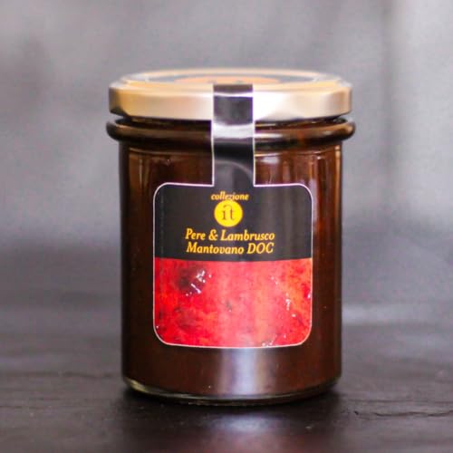 Mermelada de Peras y Lambrusco Mantovano DOC, 220 gr