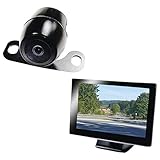 BOYO Vision VTC175M - Vehicle Backup Camera System with 5” Monitor and License Plate Backup Camera for Car, Truck, SUV and Van, Black