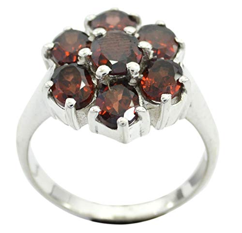 Bague grenat naturel bague argent 925 mixte pour sublimer vos tenues urbaines