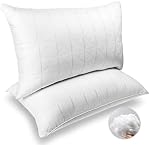 Oreillers de lit pour dormir King Size Ensemble de paquet de 2 20 x 36, Oreiller Gel hypoallergénique pour les couches latérales et arrière,Soft and Firm Hotel Collection Down Oreil de refroidissement lavable en fibre alternative