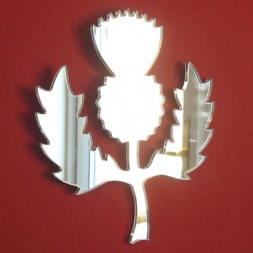 Super Cool Creations Thistle Mirrors 45cm x 38cm, Silver, 45L x 38W cm