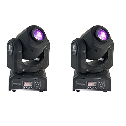 PARTY LIGHT - Pack JEUX DE LUMIERE 2 Lyres DMX GOBOS puissantes et rapdes multi-couleurs PA DJ SONO Disco-mobile Bar Club