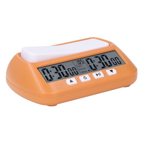 Reloj digital profesional para ajedrez portátil amarillo miniatura 5