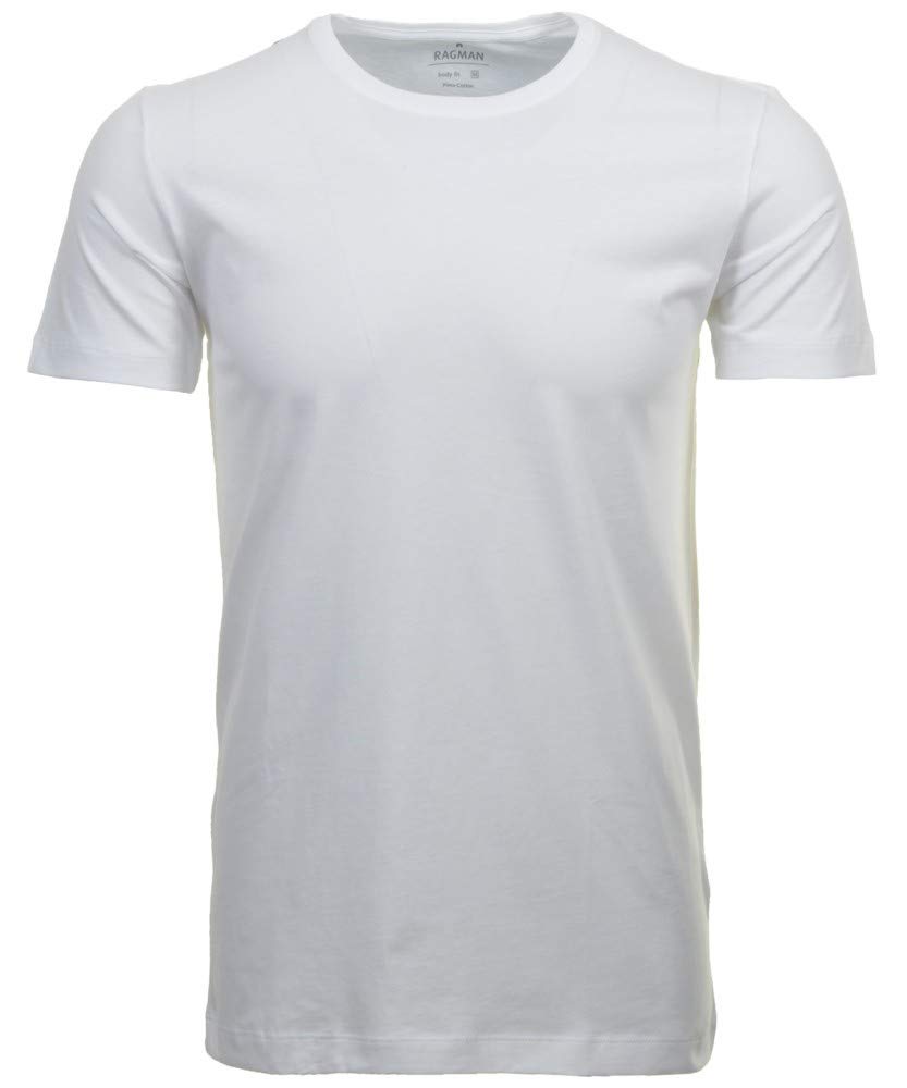 RAGMAN Herren Doppelpack - 2 T-Shirts mit Rundhals