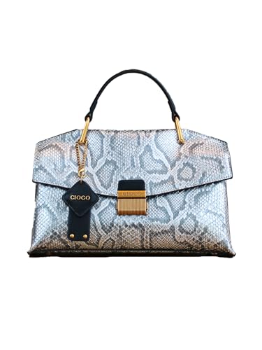 2026 new retro luxury handbag fashion luxury women's tote bag lightweight large-capacity shoulder bag (Leopard Silver)