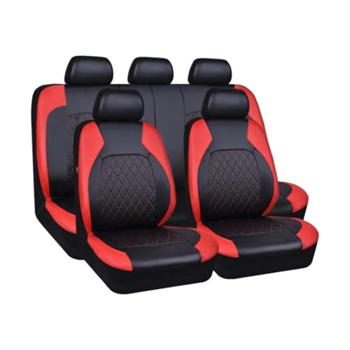 Housses de siège BYD Dolphin protégez contre taches usure cuir rouge 5 places
