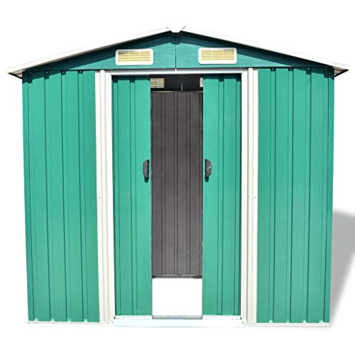 Abri de jardin en métal durable résistant aux intempéries 204cm