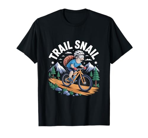 Trail Snail Mountain Bike Cycling MTB Funny Rider T-Shirt