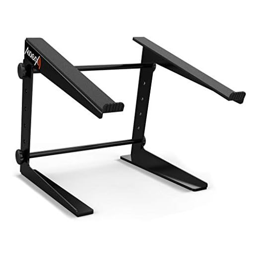 Audibax Top 5 Black Laptop DJ Stand Ordenador
