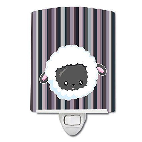 Lámpara de noche cerámica multicolor 6x4x3 pulg