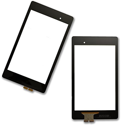 Bucom Cristal de Pantalla para ASUS Google Nexus 7 2ª generación Pantalla táctil Frontal digitalizador Negro
