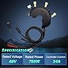 BAFANG Controller 48V 750W for BBS02B Middle Motor, BBS Controller for Electric Bicycle Mid Drive Conversion Kit Current Model #2