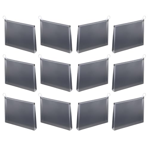 Carpeta de archivos de PVC con cremallera resistente para soporte de documentos 6
