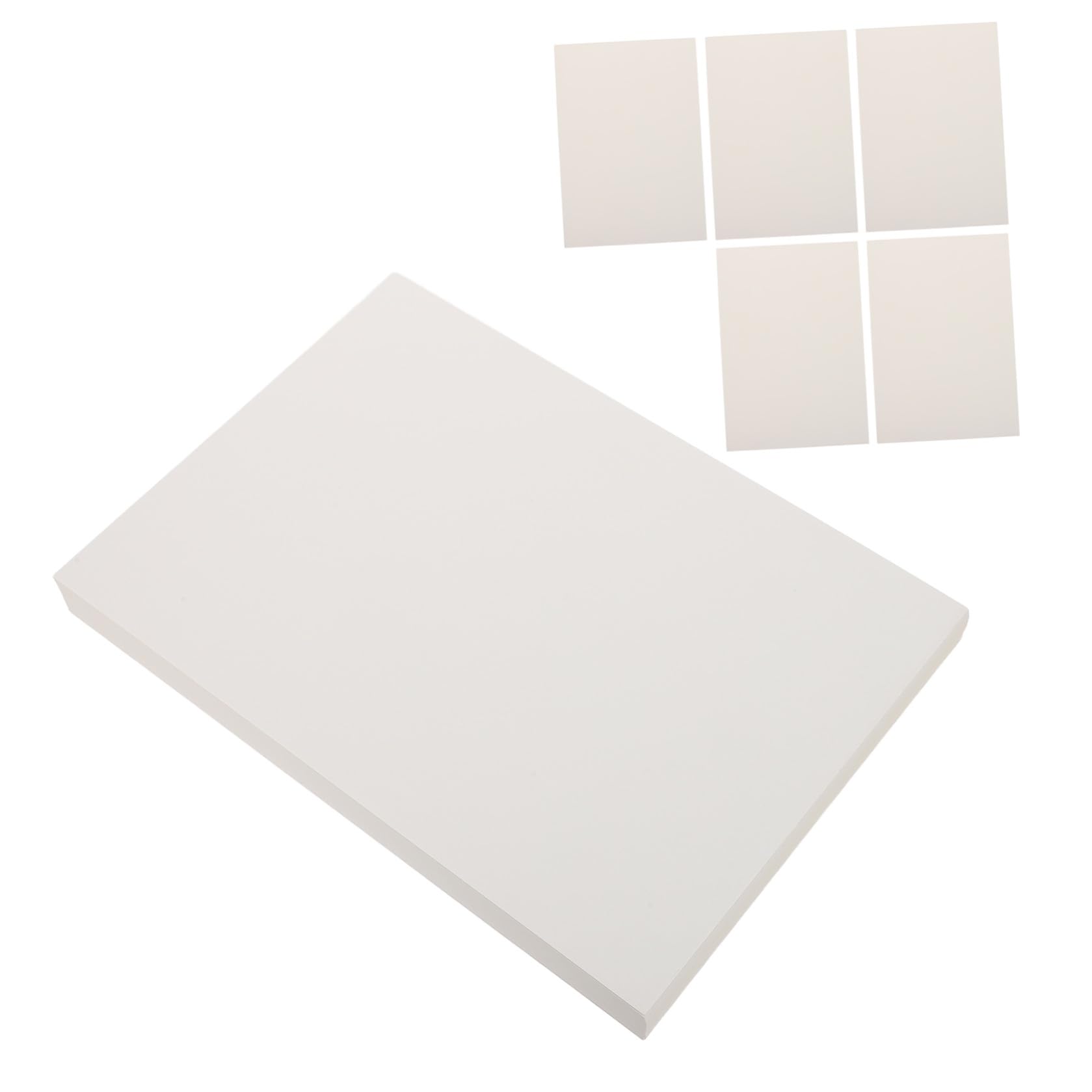PATKAW 100 Pièces Papier Cartonné Lisse Ivoire A4, Carton Épais pour
