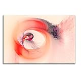 Paul Sinus Art Wandbild 120x80cm Abstrakt266 Kunstdruck auf Leinwand - Der Schutzwall -fertig bespannt Einteiler