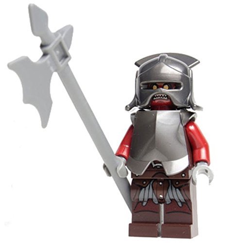 LEGO Lord of The Rings Minifigure: URUK-HAI with Armour Helmet and Axe