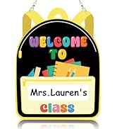 Welcome Sign for Classroom Door, Personalized Teacher Sign for Classroom, Large Welcome to Our Cl...