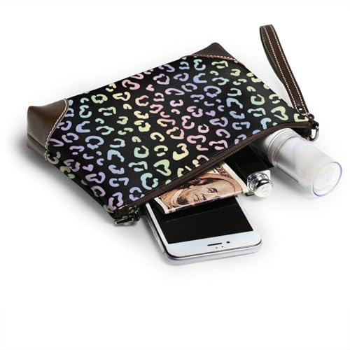 ヒョウ柄と花柄のクラッチバッグ クラッチバッグ セカンドバッグ レディース メンズ カバン