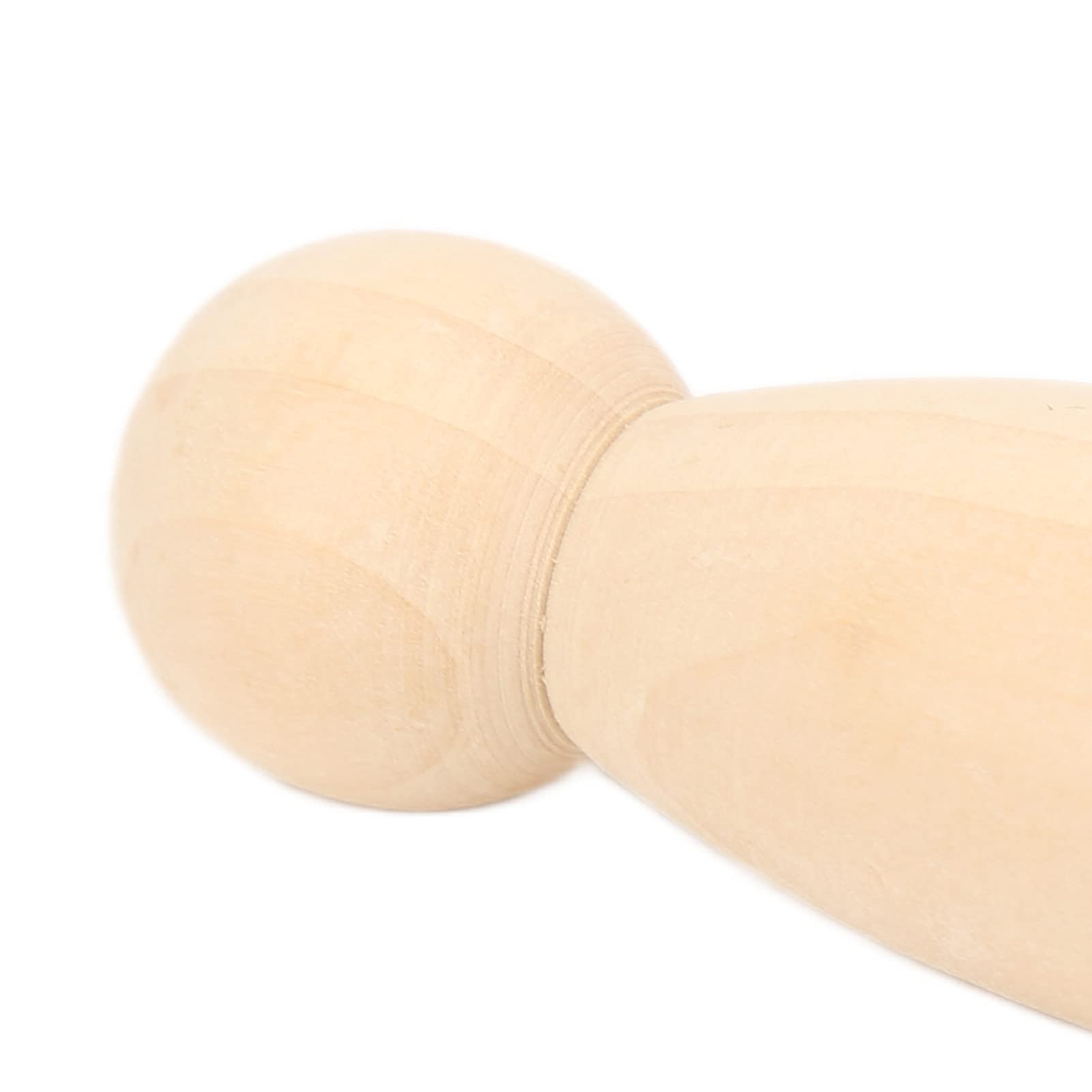 Tyenaza 10 szt. Drewniana lalka kołka, 75 mm 3,0 cala Bezpieczny burr Rozwijaj umiejętności ręczne (75MM girl)