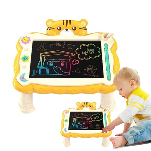 Lcd-Plato de Dibujo para Niños - Tablero de Dibujo Borrable | Pizarra de Escritura LCD Reutilizable con Soporte Material de Aprendizaje para Escuela y Viajes