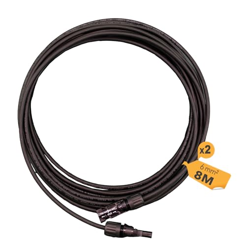 Câble de connexion MC4 vers MC4 section 6 mm² longueur 8 m
